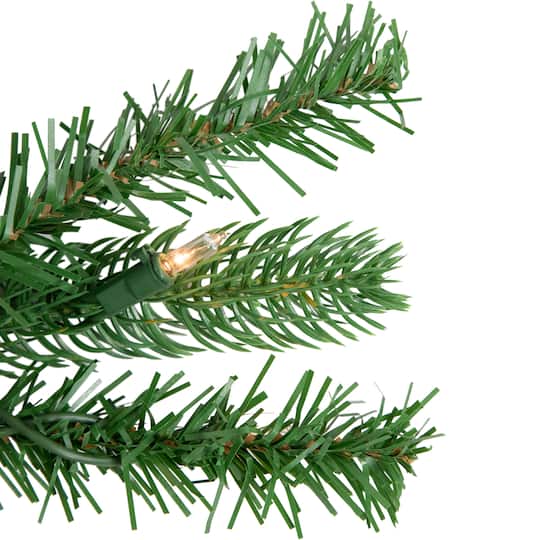 30" Pre-Lit Christmas Artificial Sierra Noble Fir Wreath